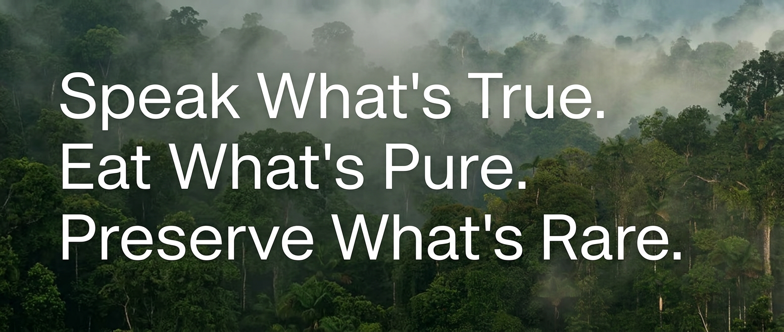 Original Beans company page: Speak What’s True. Eat What’s Pure. Preserve What’s Rare.