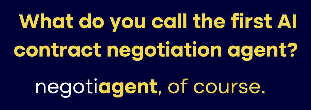 negotiagent: What do you call the first AI contract negotiation agent?